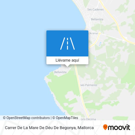 Mapa Carrer De La Mare De Déu De Begonya