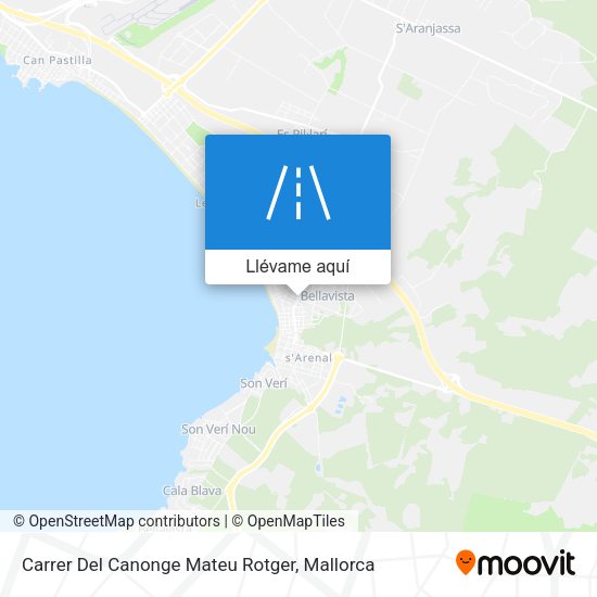 Mapa Carrer Del Canonge Mateu Rotger