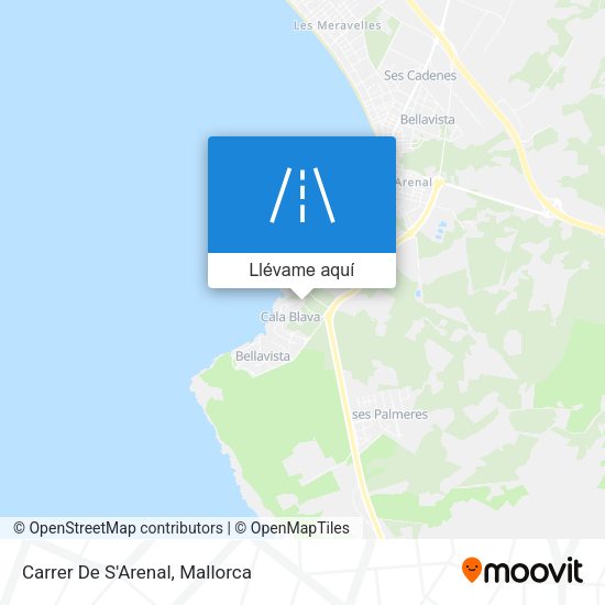 Mapa Carrer De S'Arenal