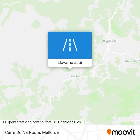 Mapa Camí De Na Rosta