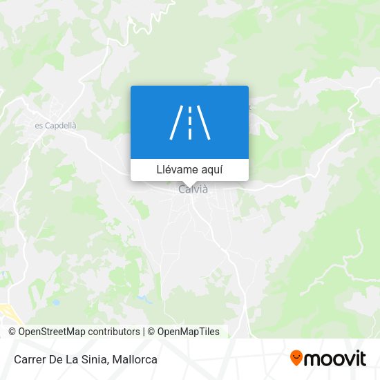Mapa Carrer De La Sinia