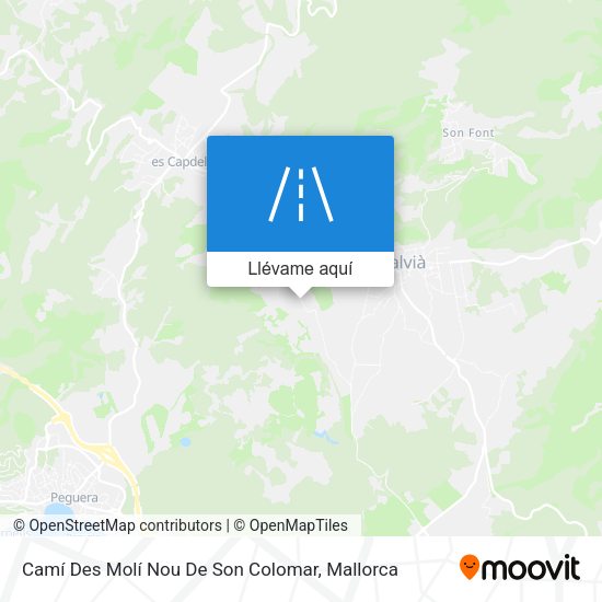 Mapa Camí Des Molí Nou De Son Colomar