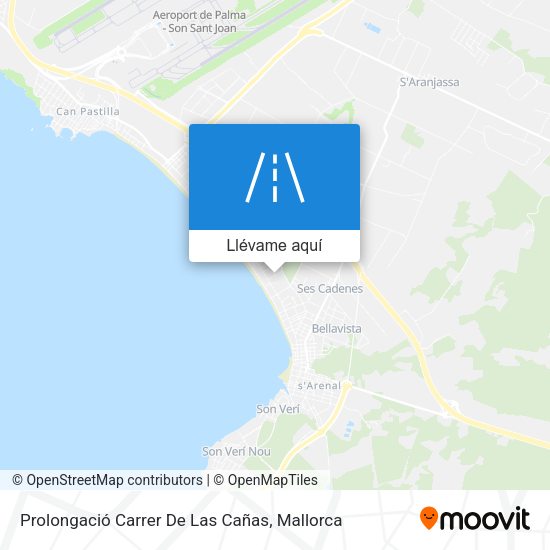 Mapa Prolongació Carrer De Las Cañas
