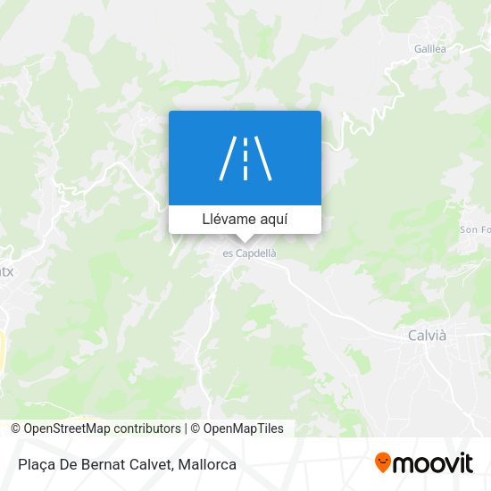 Mapa Plaça De Bernat Calvet