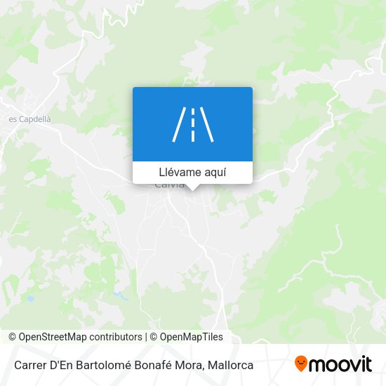 Mapa Carrer D'En Bartolomé Bonafé Mora