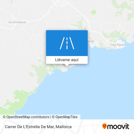 Mapa Carrer De L'Estrella De Mar