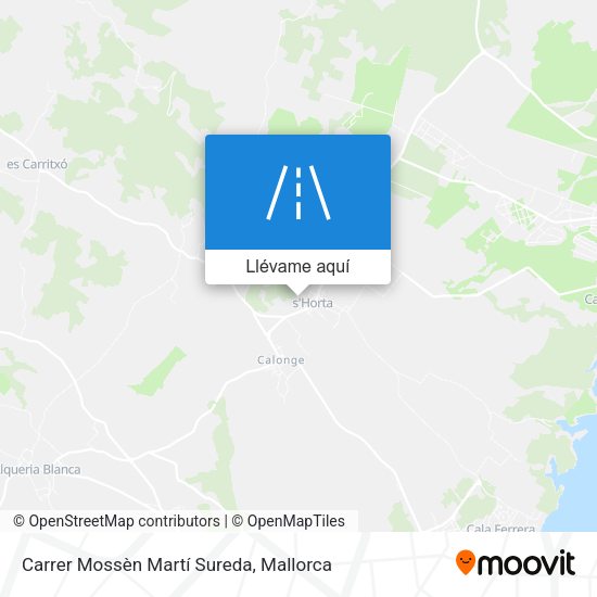 Mapa Carrer Mossèn Martí Sureda