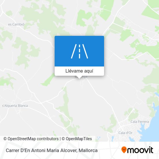 Mapa Carrer D'En Antoni Maria Alcover