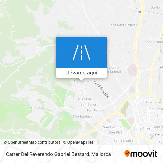 Mapa Carrer Del Reverendo Gabriel Bestard