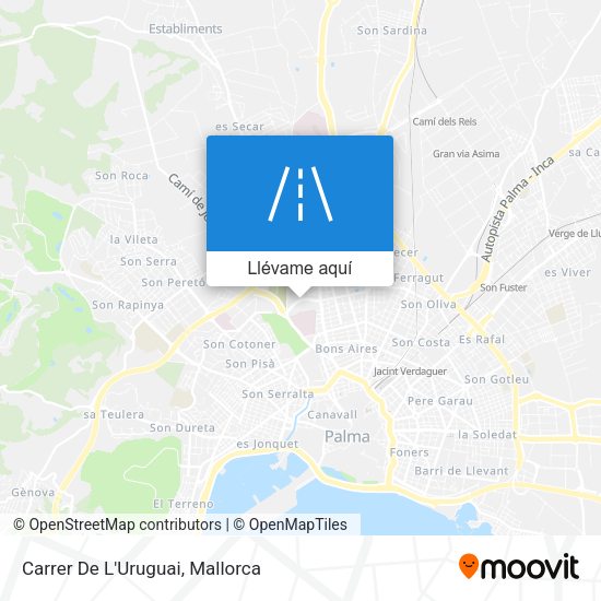 Mapa Carrer De L'Uruguai