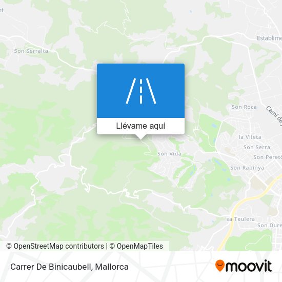 Mapa Carrer De Binicaubell