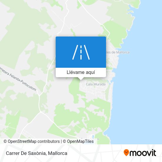 Mapa Carrer De Saxònia