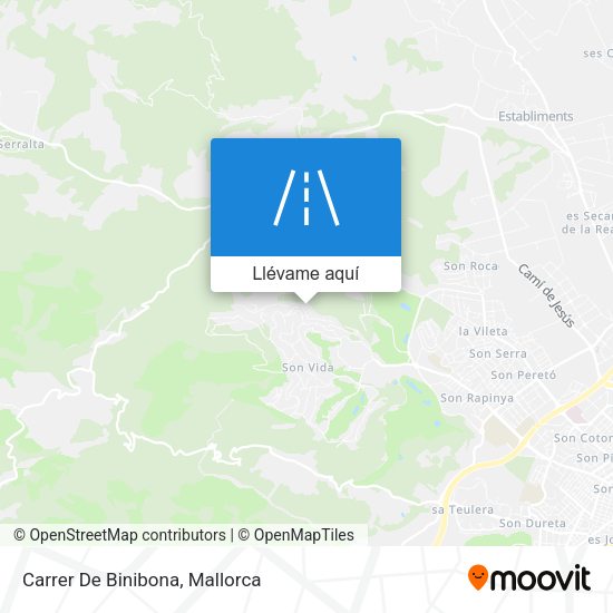Mapa Carrer De Binibona