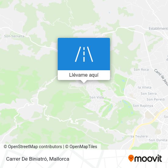 Mapa Carrer De Biniatró