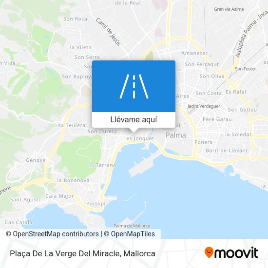 Mapa Plaça De La Verge Del Miracle