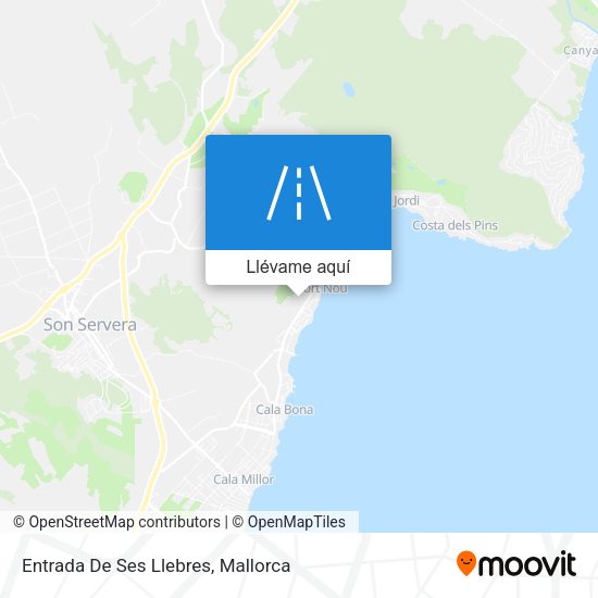 Mapa Entrada De Ses Llebres