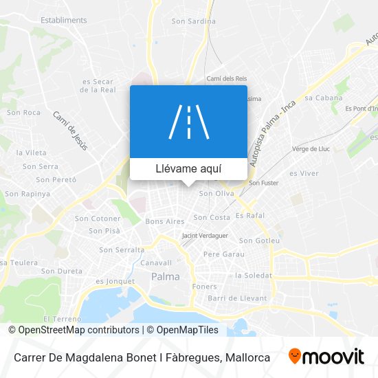 Mapa Carrer De Magdalena Bonet I Fàbregues