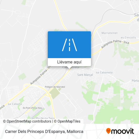 Mapa Carrer Dels Prínceps D'Espanya