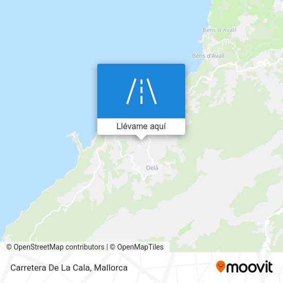 Mapa Carretera De La Cala