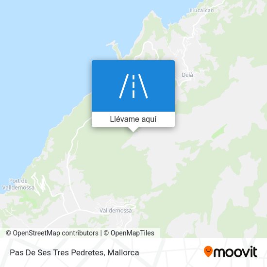 Mapa Pas De Ses Tres Pedretes