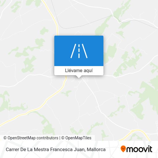 Mapa Carrer De La Mestra Francesca Juan