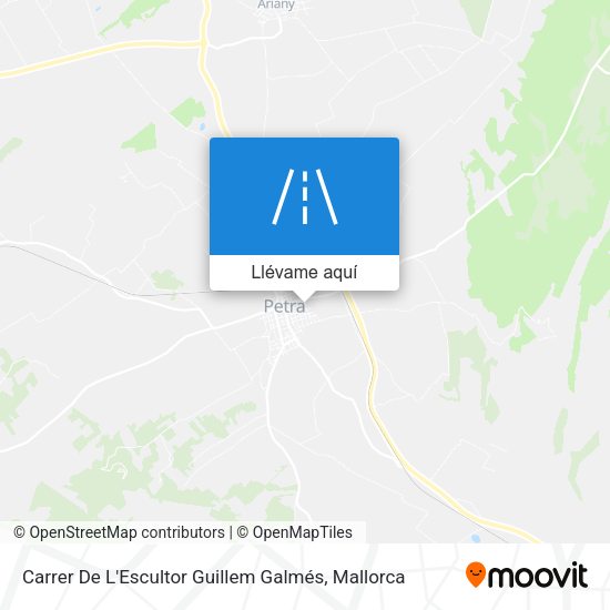 Mapa Carrer De L'Escultor Guillem Galmés