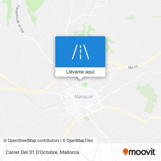 Mapa Carrer Del 31 D'Octubre