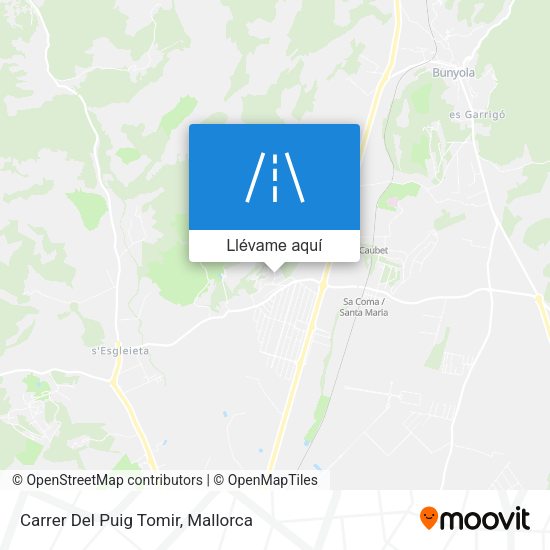 Mapa Carrer Del Puig Tomir