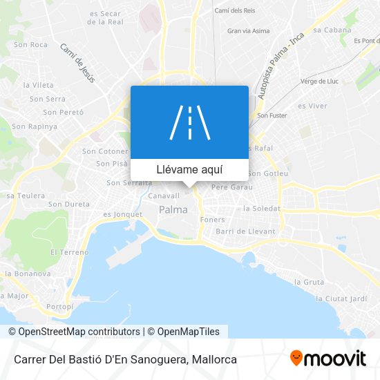 Mapa Carrer Del Bastió D'En Sanoguera