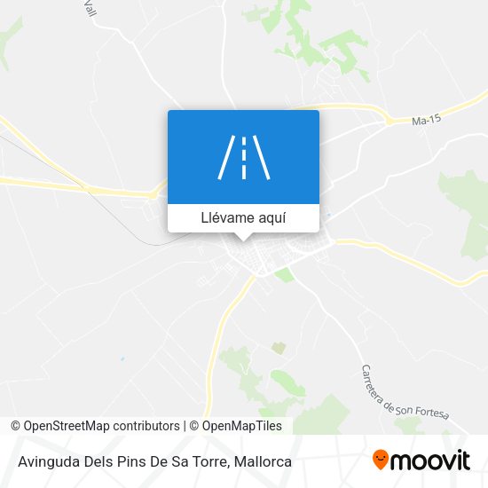 Mapa Avinguda Dels Pins De Sa Torre