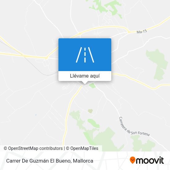 Mapa Carrer De Guzmán El Bueno