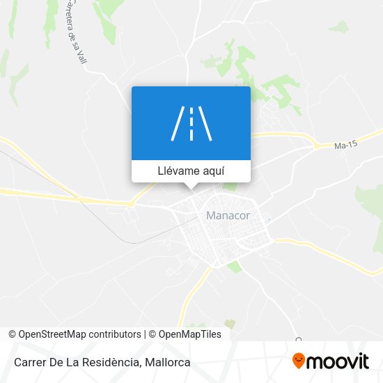 Mapa Carrer De La Residència