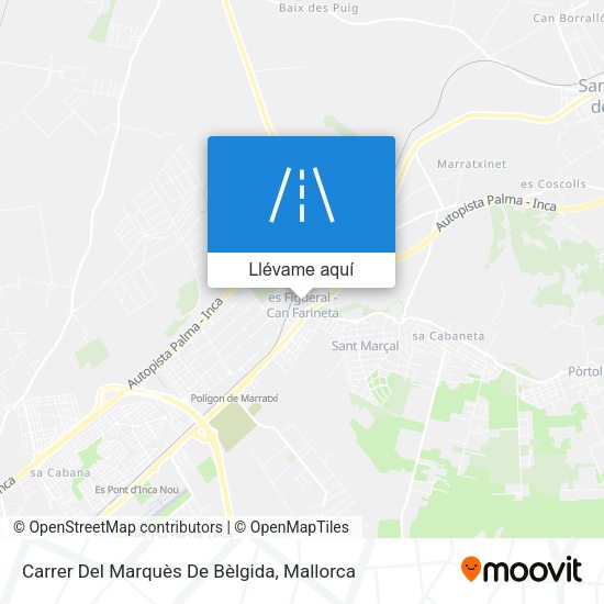 Mapa Carrer Del Marquès De Bèlgida