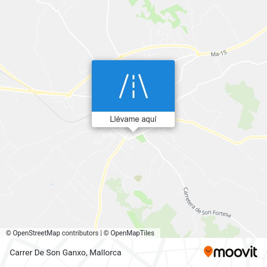Mapa Carrer De Son Ganxo