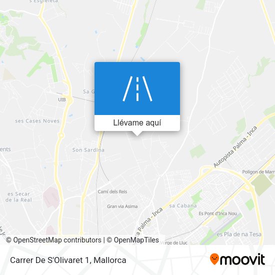 Mapa Carrer De S'Olivaret 1