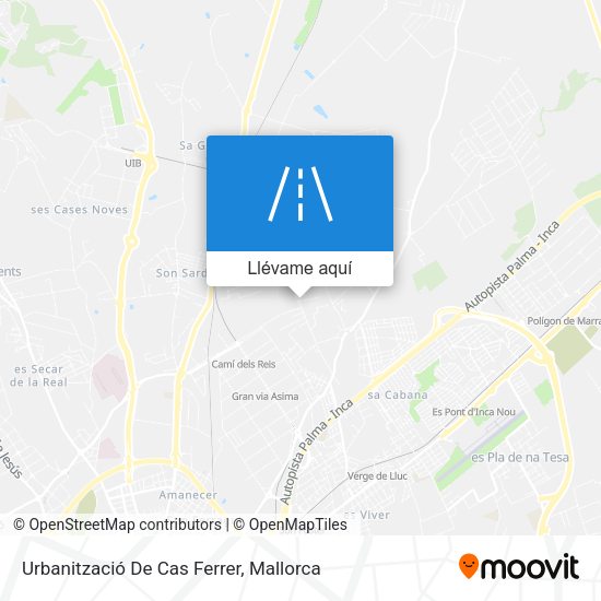 Mapa Urbanització De Cas Ferrer