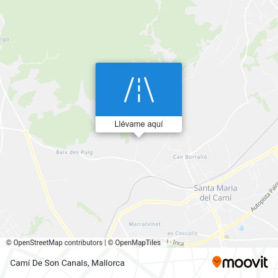 Mapa Camí De Son Canals
