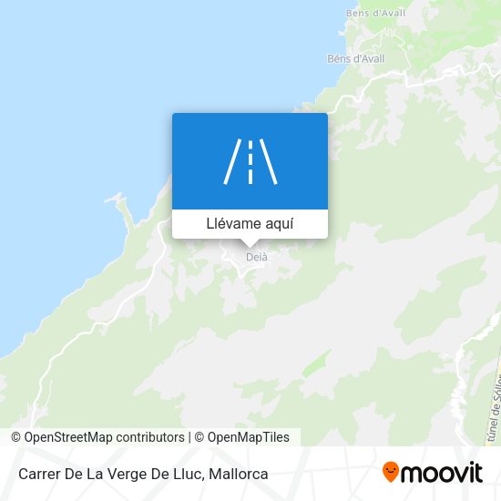 Mapa Carrer De La Verge De Lluc
