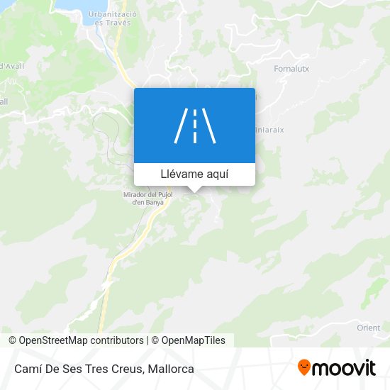 Mapa Camí De Ses Tres Creus