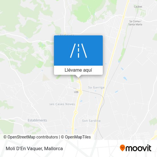 Mapa Molí D'En Vaquer