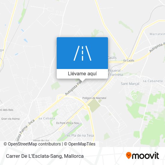Mapa Carrer De L'Esclata-Sang