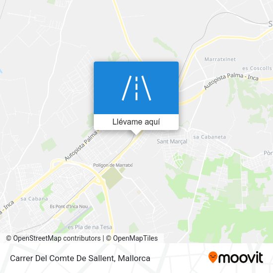 Mapa Carrer Del Comte De Sallent