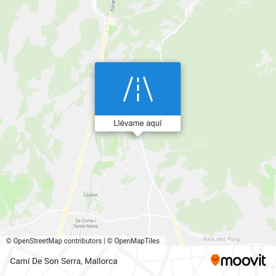 Mapa Camí De Son Serra