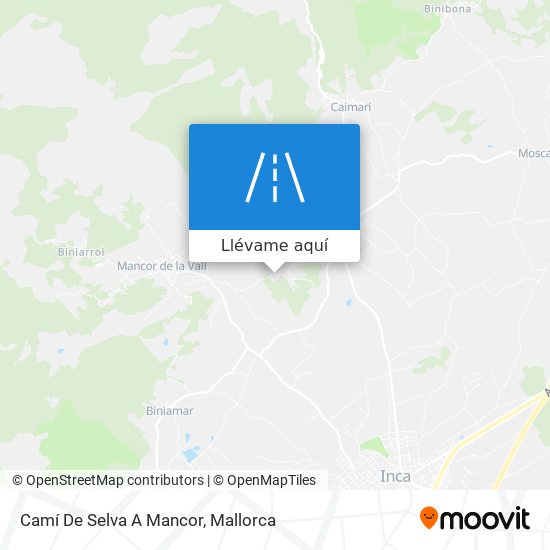 Mapa Camí De Selva A Mancor