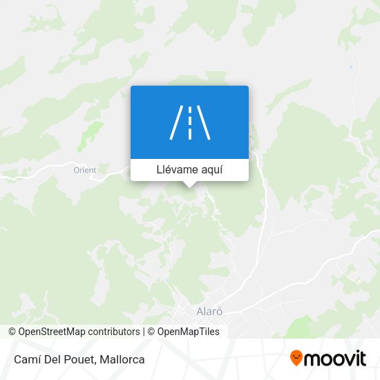 Mapa Camí Del Pouet