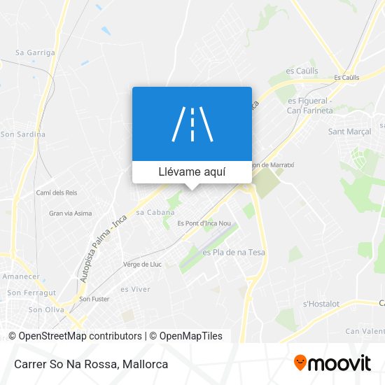 Mapa Carrer So Na Rossa