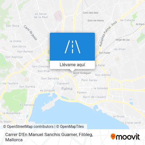 Mapa Carrer D'En Manuel Sanchis Guarner, Filòleg