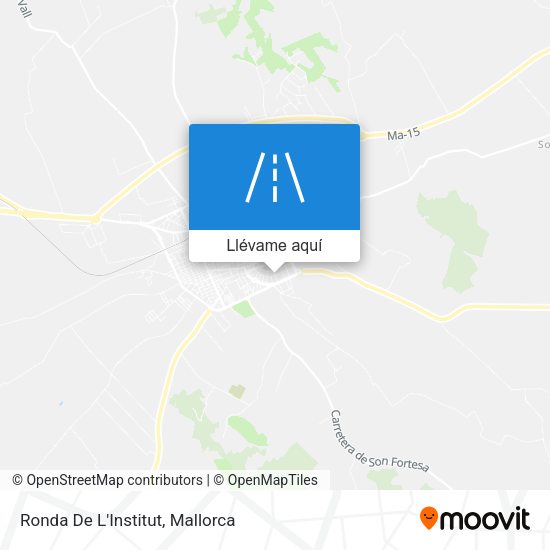Mapa Ronda De L'Institut