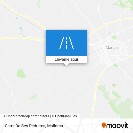 Mapa Camí De Ses Pedreres