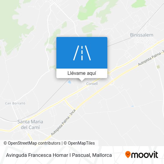 Mapa Avinguda Francesca Homar I Pascual